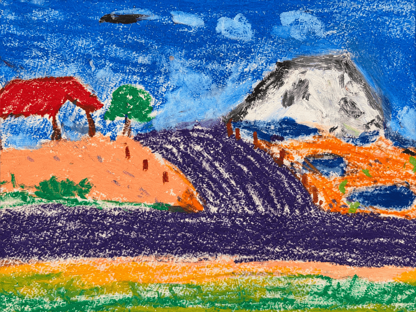Mountain village landscape